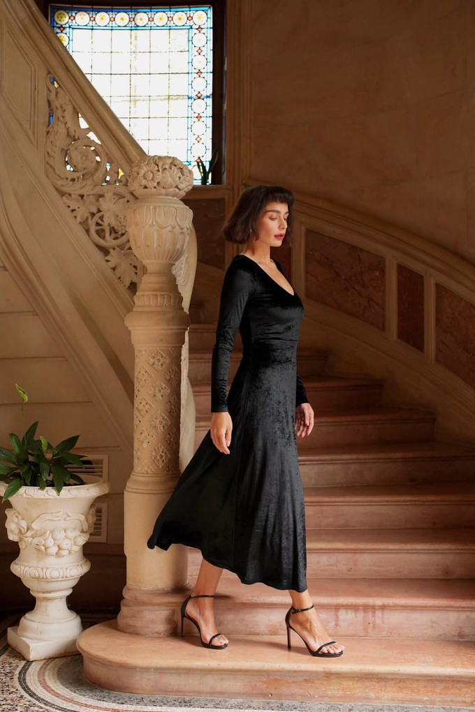 Azure Velvet Dress from GAÂLA