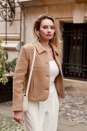 Melanie Wool Short Coat from GAÂLA