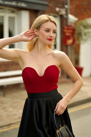 Eleanor Cropped Corset Top from GAÂLA