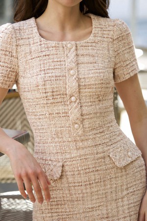 Dina Wool Tweed Mini Dress from GAÂLA