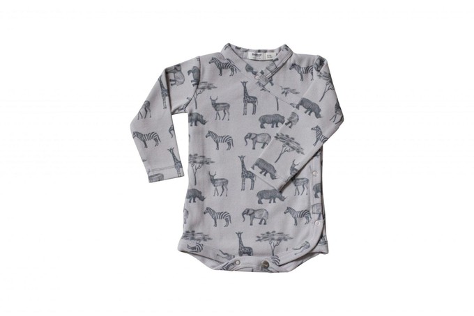 Romper 100% organic cotton – Safari Grey from Glow - the store