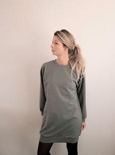 Sweater dress – Moss Green via Glow - the store