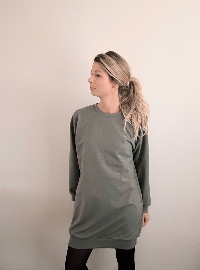 Sweater dress – Moss Green from Glow - the store