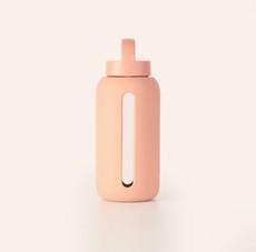 Glass drinking bottle | DAY BOTTLE | Hydration Tracker | Rose via Glow - the store
