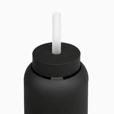 Lounge Straw + Cap | Black via Glow - the store