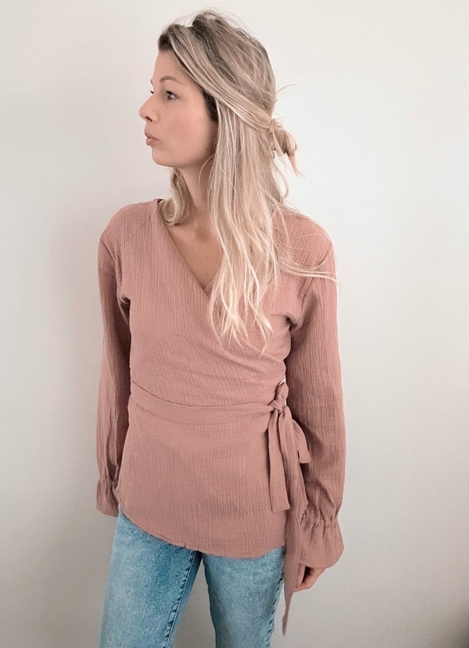 Wrap blouse – Old Blush from Glow - the store Wrap blouse – Old Blush from Glow - the store