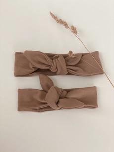 Button hairband organic cotton – Beige from Glow - the store