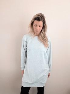 Sweater dress – Light Grey via Glow - the store