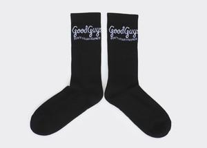 "Good Guys" crew socks | BLACK/LEMON/RED from Good Guys Go Vegan