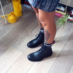 BLAZE, Vegan Ankle boots |BLACK APPLESKIN™  from Good Guys Go Vegan