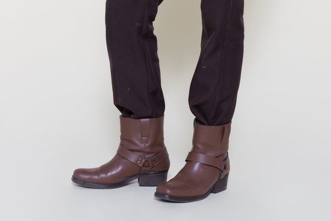 CHUCK Brown Ankle. motorcycle boots| warehouse sale from Good Guys Go Vegan