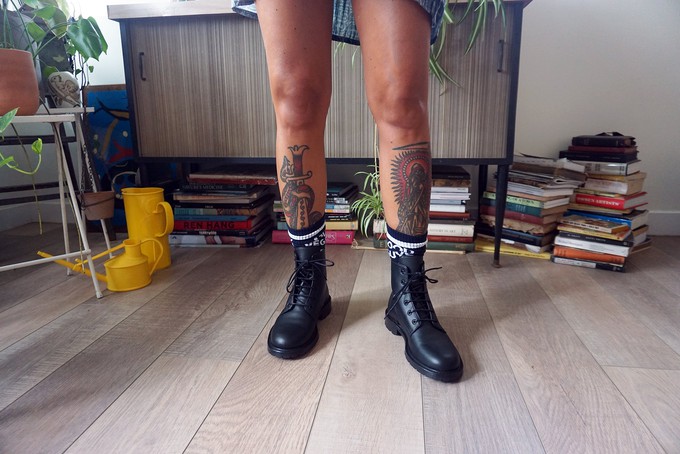 BLAZE, Vegan Ankle boots |BLACK APPLESKIN™  from Good Guys Go Vegan