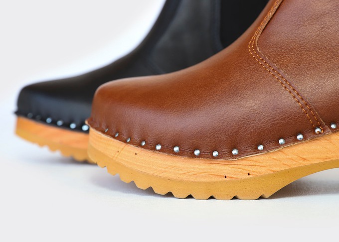 Rockwell vegan clog boots | Brown from Good Guys Go Vegan