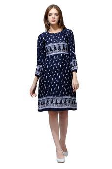 Blue Full Sleeved Fall Dress from Grab Your Garb