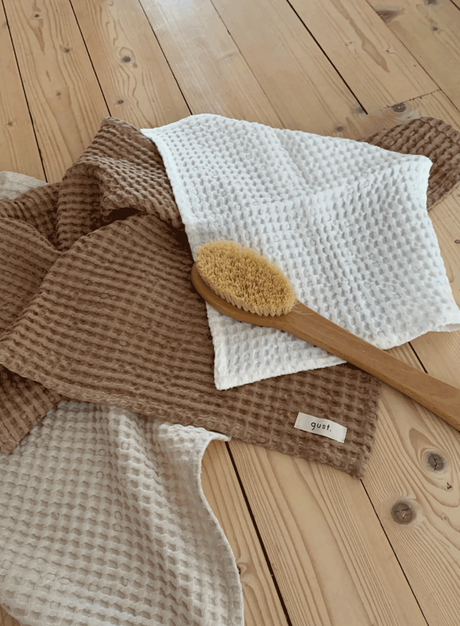 Waffle towel from gust.
