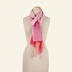 Ombré Rose Petals Wool Scarf via Heritage Moda