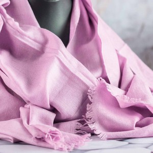 Lavender Certified Cashmere Scarf from Heritage Moda