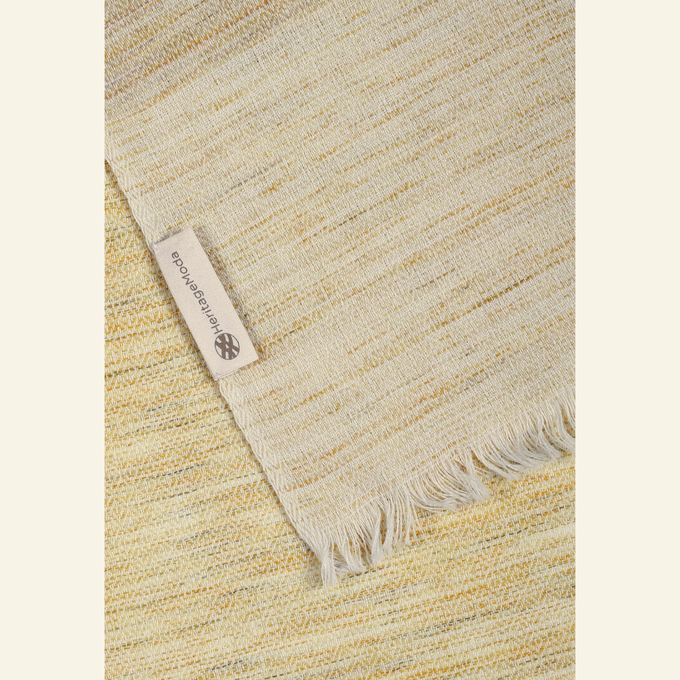 Handwoven Wool Scarf – Naturally Dyed with Marigold Flowers from Heritage Moda