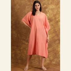 Salmon Kaftan Dress via Heritage Moda