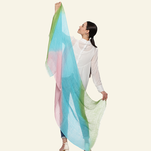 Summer Dip-Dye Linen Scarf from Heritage Moda