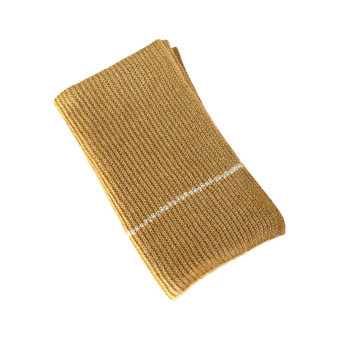 Golden Brown Pure Alpaca Handmade Scarf from Heritage Moda