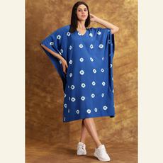 Sapphire Blue Kaftan Dress via Heritage Moda