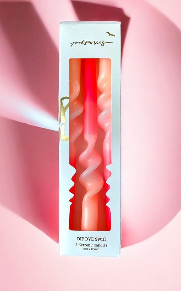 Candle Dip Dye Swirl – Flamingo Wedding from Het Faire Oosten