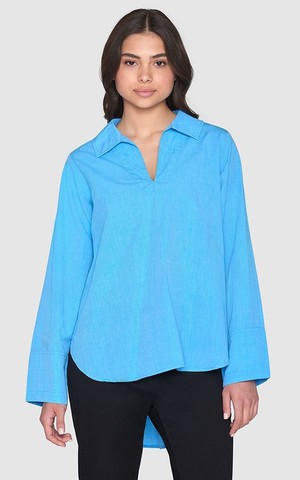 Shirt Loose A-shape Chambray from Het Faire Oosten