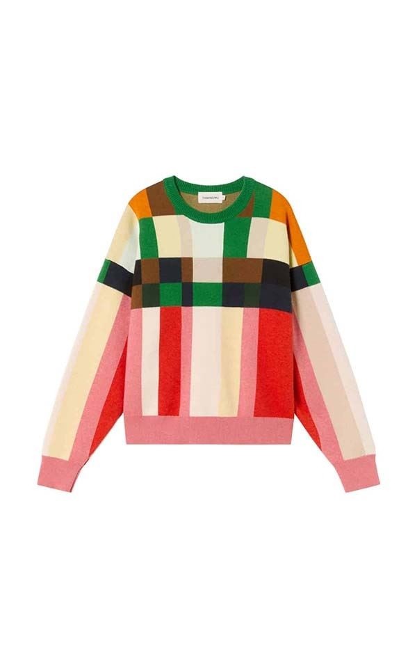 Sweater Knitted Philis Grid from Het Faire Oosten