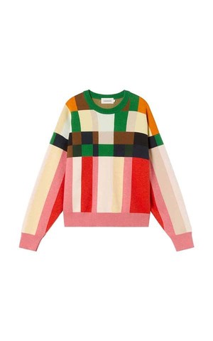 Sweater Knitted Philis Grid from Het Faire Oosten