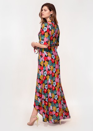 Rosa Dress in Cut Out Floral Print from Hide The Label