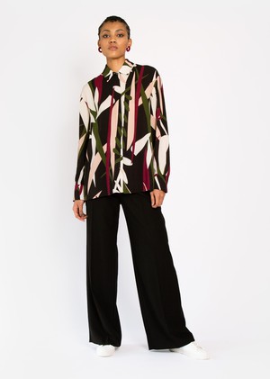 Nerine Longline Shirt in Abstract floral print from Hide The Label Nerine Longline Shirt in Abstract floral print from Hide The Label