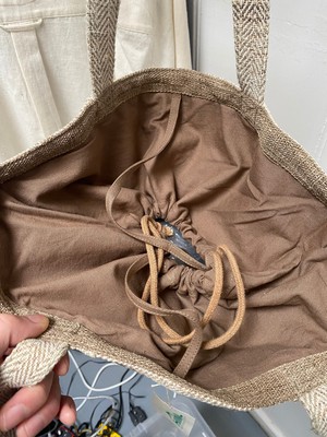 Organic Hemp Beach Bag // Ladies natural hand bag from Himal Natural Fibres