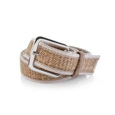 Woven Hemp Brown Vegan Belt - Made of 100% woven hemp via Himal Natural Fibres