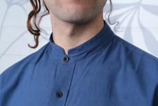 Wild hemp and Organic Cotton Grandad shirt via Himal Natural Fibres