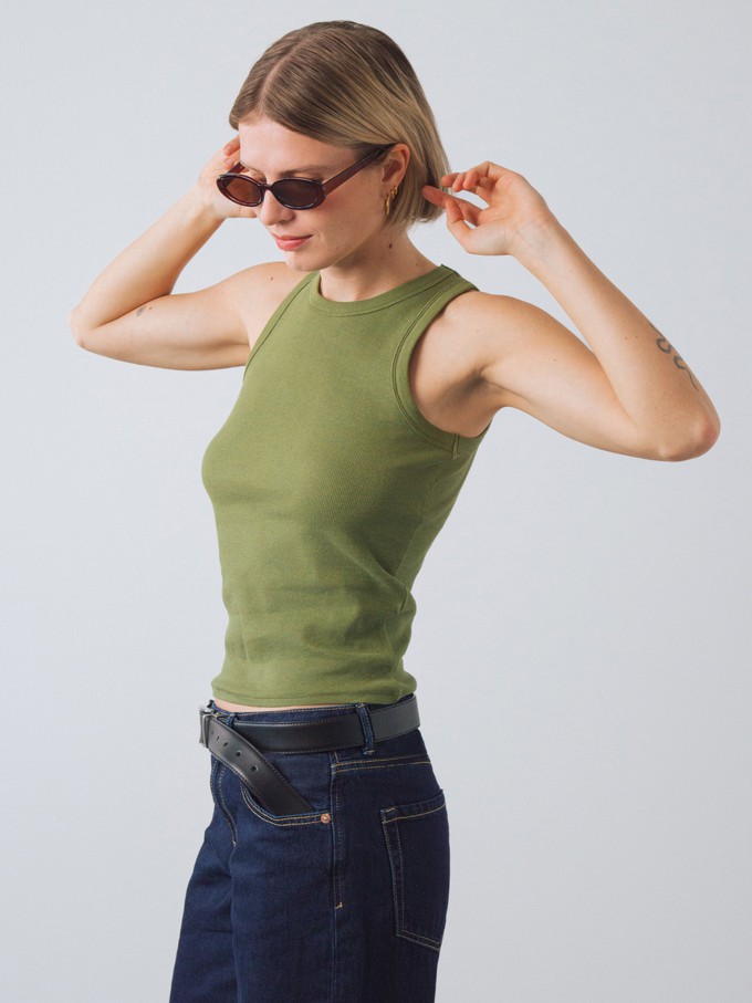 Ribbed Racer Top from Honest Basics