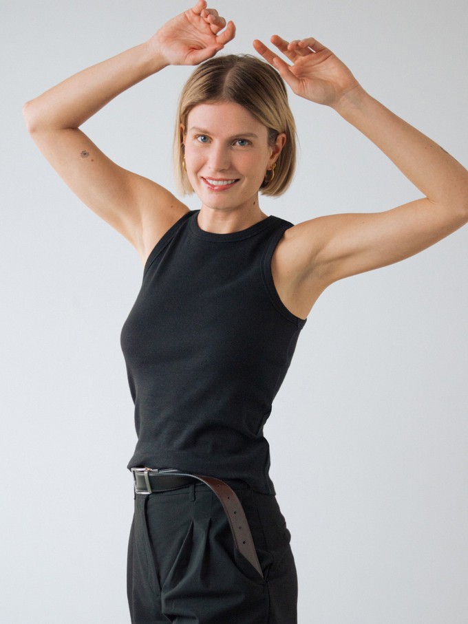 Ribbed Racer Top from Honest Basics
