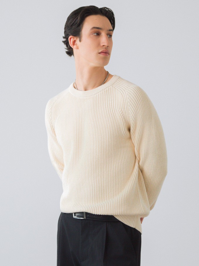 Men Heavy Knit Jumper from Honest Basics