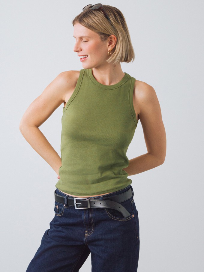 Ribbed Racer Top from Honest Basics