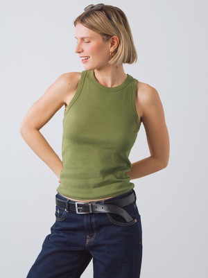Ribbed Racer Top from Honest Basics