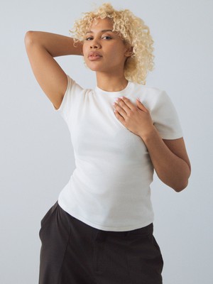 Slim Rib Shirt from Honest Basics