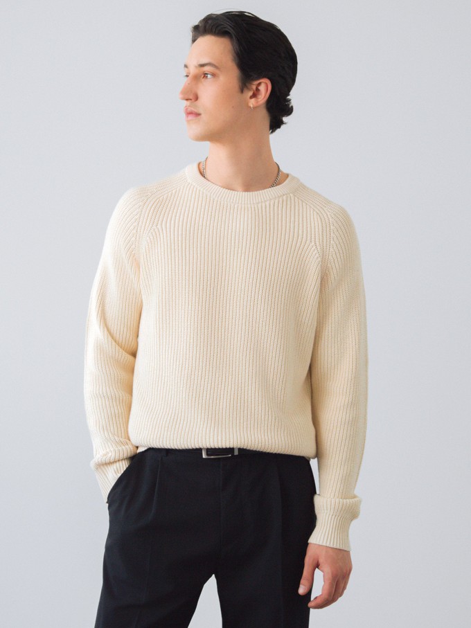 Men Heavy Knit Jumper from Honest Basics