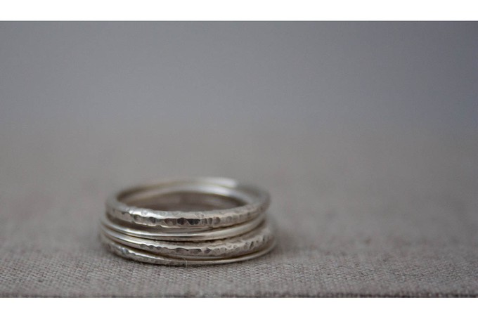 STERLING SILVER PLAIN D SHAPED RING ~ HANDMADE 100% RECYCLED SILVER ECOSILVER 
