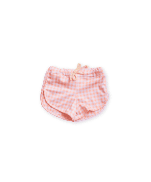 Mesa Trunks – Apricot Gingham from Ina Swim