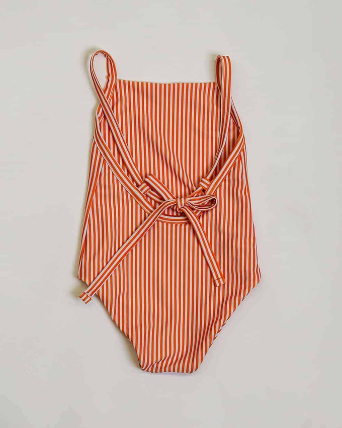 Mara One-Piece – Mandarine Stripe from Ina Swim