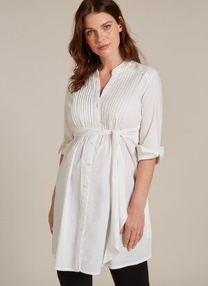 Libby Long Line Maternity Shirt from Isabella Oliver