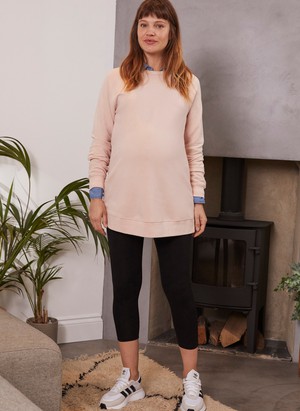 Holly Organic Maternity Sweatshirt from Isabella Oliver