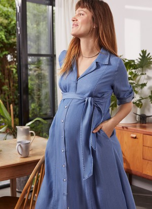 Kelsy Maternity Dress with TENCEL™ from Isabella Oliver