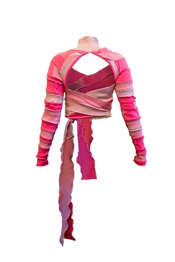 Pink wrap top from IZZI Label
