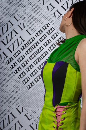 Lime purple corset from IZZI Label